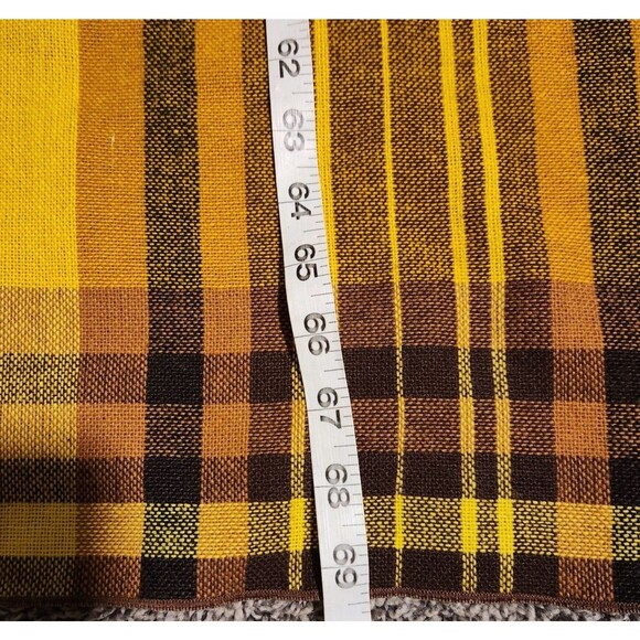 Vtg Linens Lot Table Cloth Oval Square Napkins Embroidered Plaid Fall Decor - Picture 4 of 16